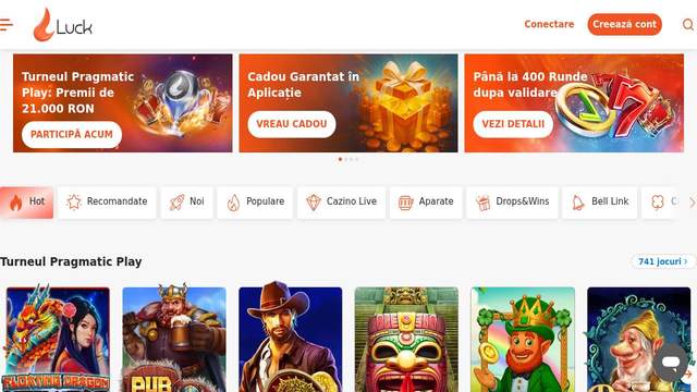 CasinoLuck casino screenshot